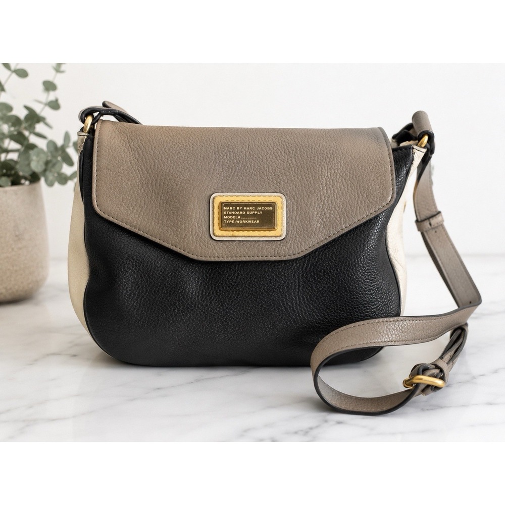 Marc by Marc Jacobs Standard Supply Workwear Leather Colorblock Crossbody Bag